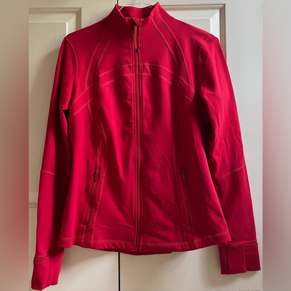 🍒LULULEMON sz 14 DEFINE Jacket DARK RED *LUON ~ VVHTF SIZE AND COLOR!!!
